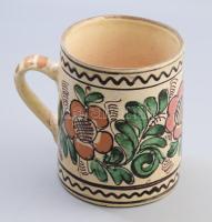 Korondi tejesedény, jelzett, m: 15 cm