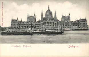 Budapest V. Parlament a Zrínyi Miklós gőzössel