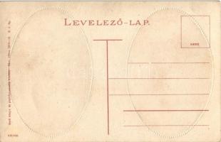 Temesvár, Timisoara; Milleneumi templom, Liget út, Csendes és Fischer üzlete, villamos, dombornyomot...