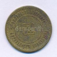 ~1930-1940. "Budapesti Központi Tejcsarnok Szövetkezet" 4 értékű Cu zseton T:VF, patina