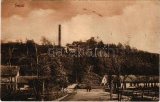 Székul, Secul, Sekul (Resicabánya, Resita); gyár / Fabrik. Brüder Deutsch / factory (gyűrődések / creases)