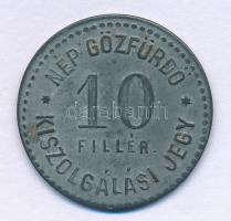 ~1900. 10f "Nép Gőzfürdő Kiszolgálási Jegy" Sn szükségpénz T:VF