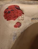 Keramische Kunstwerkstätte Schön &amp; Co. Niederlößnitz bei Dresden gondolkodó asszony szobor, ...