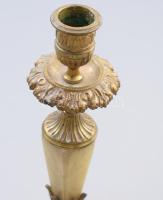 cca 20 sz. eleje, Gyertyatartó pár, m: 23,5 cm