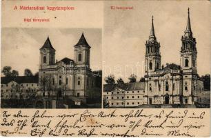 1910 Máriaradna, Radna (Lippa, Lipova); kegytemplom régi és új tornyaival / church with old and new towers (EK)