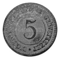 DN "Diósgyőri Fogyasztási Szövetkezet / 5 Tej- és Kávémérés" ezüstözött Zn élelmiszerzseto...