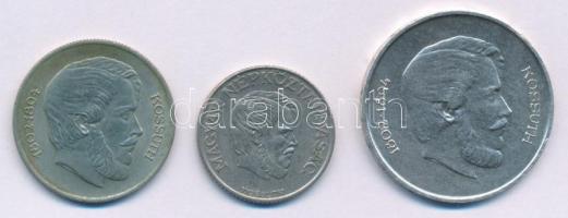1947. 5Ft Ag "Kossuth" + 1968. 5Ft Cu-Ni-Zn "Kossuth" + 1989. 5Ft Cu-Ni "Ko...