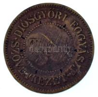 DN "Diósgyőri Fogyasztási Szövetkezet - Tej" bronz tejbárca, hátoldalon "FSZ" be...