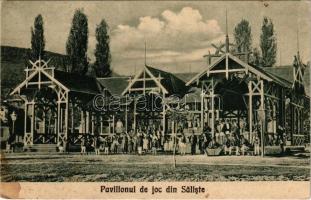 1949 Szelistye, Saliste; Pavilionul de joc. Editura Dumitri B. Comsa / pavilon / pavillon (ázott sarok / wet corner)