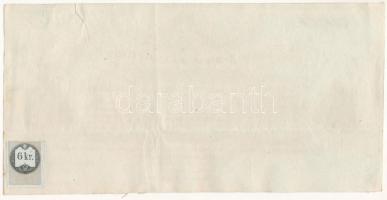 Újvidék 1865. "Az újvidéki magyar reformegyház elkezdett temploma építésére" sorsjegy, kéz...