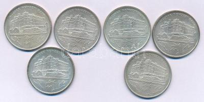 1993. 200Ft Ag "MNB" (6x) T:AU,XF patina
Adamo F13