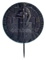 Homonnay Jenő (1883-?) DN "Egyesült Keresztény Nemzeti Liga" Cu kitűző függőleges tűvel (27mm) T:AU