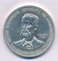 Garamkeszi János (1936-) 1983. "MÉE XIII. Vándorgyűlése - Salgótarján / Madách Imre - Az ember tragédiája" Ag emlékérem kapszulában (34,82g/0.640/42,5mm) T:UNC