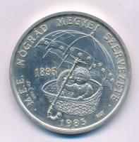 Bognár György (1944-) 1985. "MÉE Nógrád megyei szervezete / Mikszáth Kálmán halálának 75. évfordulója" bronz emlékérem (36,20g/0.835/42,5mm) T:AU Adamo ST6