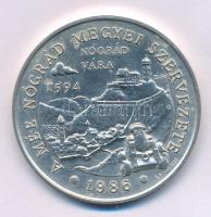 Bognár György (1944-) 1986. "MÉE Nógrád megye - Báró Pálffy Miklós főkapitány" Ag emlékérem (36,17g/0.835/42,5mm) T:AU