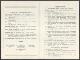 1933 Országos automobil naggyűlés meghívó 4 p. Fiat 509 fejléces számla kivágás