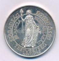 Fritz Mihály (1947-) 1989. "MÉE Szeged / Francia Forradalom 1789-1989" peremén jelzett Ag emlékérem (36,26g/0.835/42,5mm) T:AU (eredetileg PP) patina Adamo SG24