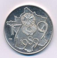 Fritz Mihály (1947-) 1989. "MÉE Szeged / Francia Forradalom 1789-1989" peremén jelzett Ag ...