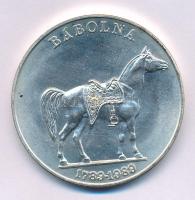 1989. "Bábolna 1789-1989 / Ültetve 1710" Ag emlékérem (36,19g/0.835/42,5mm) T:AU