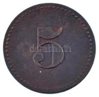 DN "Gáspár József - Királyhalma" 5 értékű bronz bárca T:XF