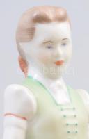 Aquincumi lány népviseletben. Jelzett, m: 15,5 cm