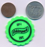 DN "Vidámpark" egyoldalas bronz zseton (20mm) + "Fővárosi Vidám Park Vállalat / V.P.&...