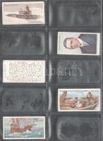 Player's Cigarettes angol cigaretta-gyűjtőképek, 25 db-os komplett sorozat (sarkköri expedíciók...