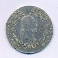 Ausztria 1830A 20kr Ag "I. Ferenc" T:VF anyaghiba, átdolgozott perem
Austria 1830A 20 Kre...