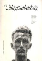 Világszabadság. Illyés Gyula, Fekete Sándor, Jékely Zoltán, József Attila, Pándi Pál, Petőfi Sándor és Vas István írásai. Megjelent Pándi Pál hatvanadik születésnapja alkalmából. (Számozott.) (Budapest, 1986). [Szikra Lapnyomda]. 26 + [6] p. Egyetlen kiadás. Összesen 300 példányban megjelent, könyvárusi forgalomba nem került kötet Pándi Pál (1926-1987) irodalomtörténész, egyetemi tanár, szerkesztő, kritikus hatvanadik születésnapja alkalmából. A Petőfi témájú szövegeket közreadó kötetet Kovács Sándor Iván irodalomtörténész állította össze, tervezte Szántó Tibor könyvművész. Fűzve, illusztrált kiadói borítóban. Jó példány.