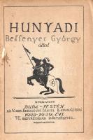 Bessenyei György: Hunyadi. Bessenyei György által. [Eposz.] (Számozott.) Budapest, 1929. Nyomatott az V. ker. Berzsenyi Dániel Reálgimnázium 1928-1929. évi VII. osztályának költségével (Neuwald Illés utódai ny.) XXII + [2] + 63 + [1] p. Első kiadás. Könyvárusi forgalomba nem került, összesen 1000 példányban készült kötet számozott példánya. Sorszáma: 9. Bessenyei György (1746-1811) testőrtiszt, költő, író, drámaíró, a magyar felvilágosodás meghatározó írójának számos munkája kéziratban maradt. A Hunyadi-házról írt több műve, a Hunyadi Lászlóról írt tragédia, illetve Hunyadi Jánosról írt tanulmánya még életében megjelent, Hunyadi Mátyásról írt eposza viszont kiadatlan maradt. A Berzsenyi Dániel reálgimnázium diákjai jelentős filológiai munkát végezve tették közzé először nyomtatásban a művet. Az eposz szövege előtt a filológiai munkát végző osztály teljes névsora, a munkát végző diákok külön kiemelésével. Tezla 544. Fűzve, Vázsonyi Sándor grafikájával illusztrált, enyhén sérült kiadói borítóban, az első borítón apró foltosság. Jó példány.
