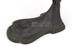 Szecessziós lámpatest, porcelán foglalattal, m: 30,5 cm