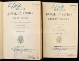 Kisfaludi Kisfaludy Sándor minden munkái. II. és VI. köt. Bp., 1892-1893, Franklin-Társulat, 572 p.;...