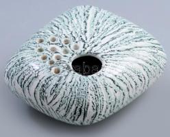 Kerezsi Gyöngyi (1943- ): Ikebana váza, mázas kerámia, h: 18 cm