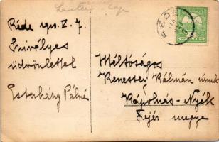 1910 Réde, az egykori Esterházy kastély főhomlokzata, mára elbontották, már csak a rizalitja áll. A ...