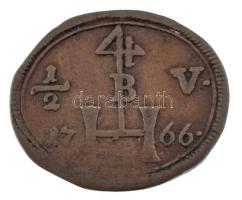 Német Birodalom / Bajorország / Haag 1766. "1/2" korsó sör egyoldalas Cu bárca (2,77g/~20mm) T:VF German Empire / Bavaria / Haag 1766. "1/2" mug beer one-sided Cu token (2,77g/~20mm) C:VF