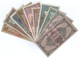 10db-os vegyes pengő bankjegy tétek T:VF,F többnyire szép papírral