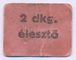 DN(~1960) "2dkg élesztő" karton utalvány (25x33mm) T:F