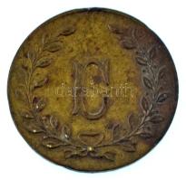 Német Birodalom 1880. "Offiziers Menace / C" 72. gyalogezred tisztiállományi Cu kantinpénz...