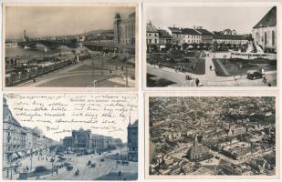 21 db RÉGI magyar és történelmi magyar város képeslap / 21 pre-1945 Hungarian and historical Hungarian town-view postcards
