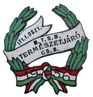 1956. "B.T.S.B. (Budapesti Testnevelési és Sportbizottság) Természetjáró Cs.B." zománcozot...