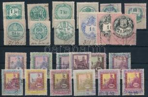 24 db régi okmánybélyeg