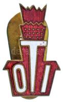 DN "OTI" zománcozott bronz gomblyukjelvény (12x18mm) T:XF