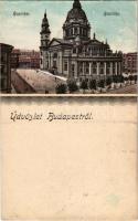 Budapest V. Bazilika. litho (vágott / cut)