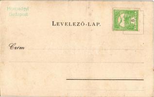 Budapest V. Bazilika. litho (vágott / cut)