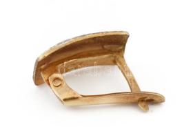 Arany (Au) fülbevaló pár, 14k, jelzett, 1,9g