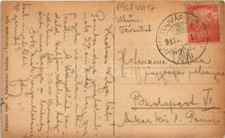 1918 Németújvár, Güssing; vár. I. Salvachrist kiadása / Schloss / castle + "NÉMETÚJVÁR - KÖRMEN...