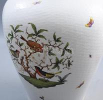 Herendi Rothschild mintás padlóváza. Háncsnyomott felületű, az egész vázatesten elszórtan megjelenő ...