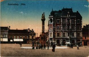 Szombathely, Fő tér, Götzl József üzlete. Dukesz Jenő kiadása (EB)