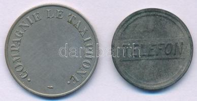Franciaország DN(1947-1955) "Compagnie le Taxiphone" Cu-Ni telefonérme (tantusz) (24,5mm) + Csehszlovákia DN "MS / Telefon" Zn telefonérme (tantusz) (21mm) T:VF France ND(1947-1955) "Compagnie le Taxiphone" Cu-Ni telephone token (24,5mm) + Czechoslovakia DN "MS / Telefon" Zn telephone token (21mm) C:VF