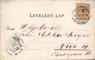 1899 (Vorläufer) Pozsony, Pressburg, Bratislava; vár, Nemzeti szálloda, Hüttinger kávéház, tekeaszta...